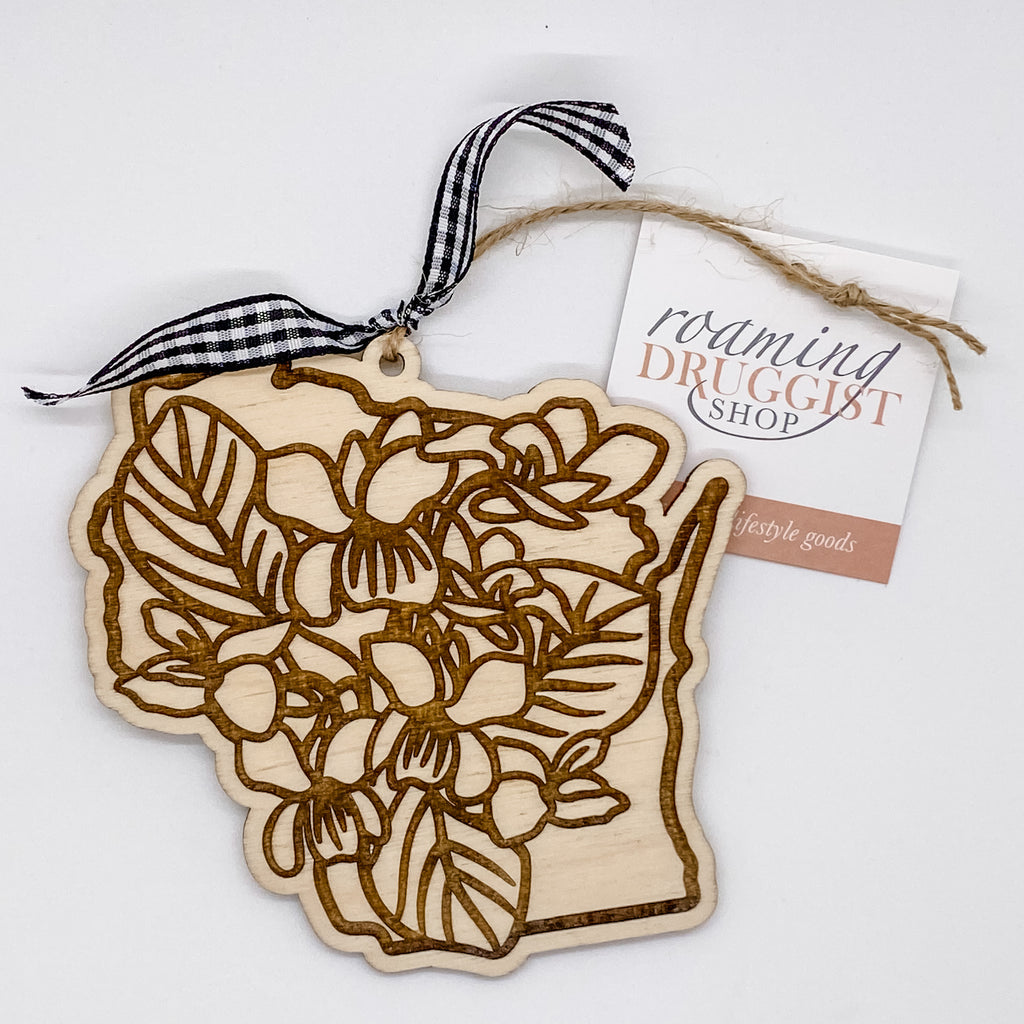 Wisconsin Wood Violet Ornament