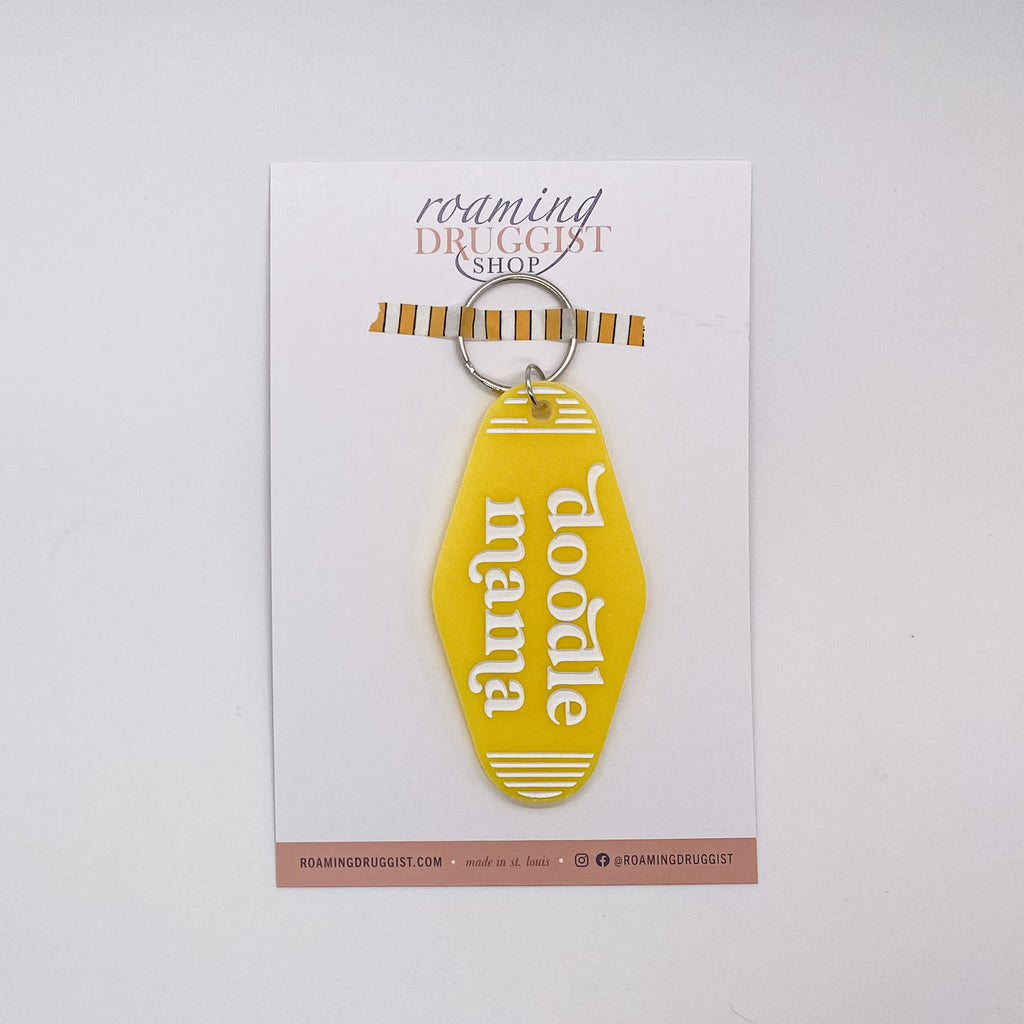 Doodle Mama Retro Keychain