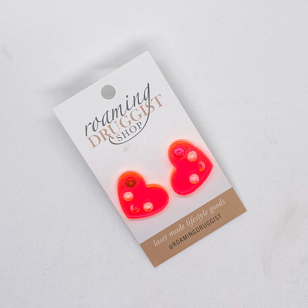 Happy Heart Stud Earrings