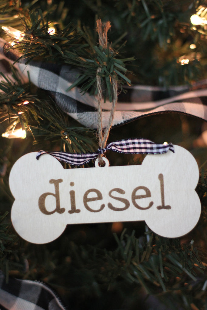 Personalized Dog Bone Ornament