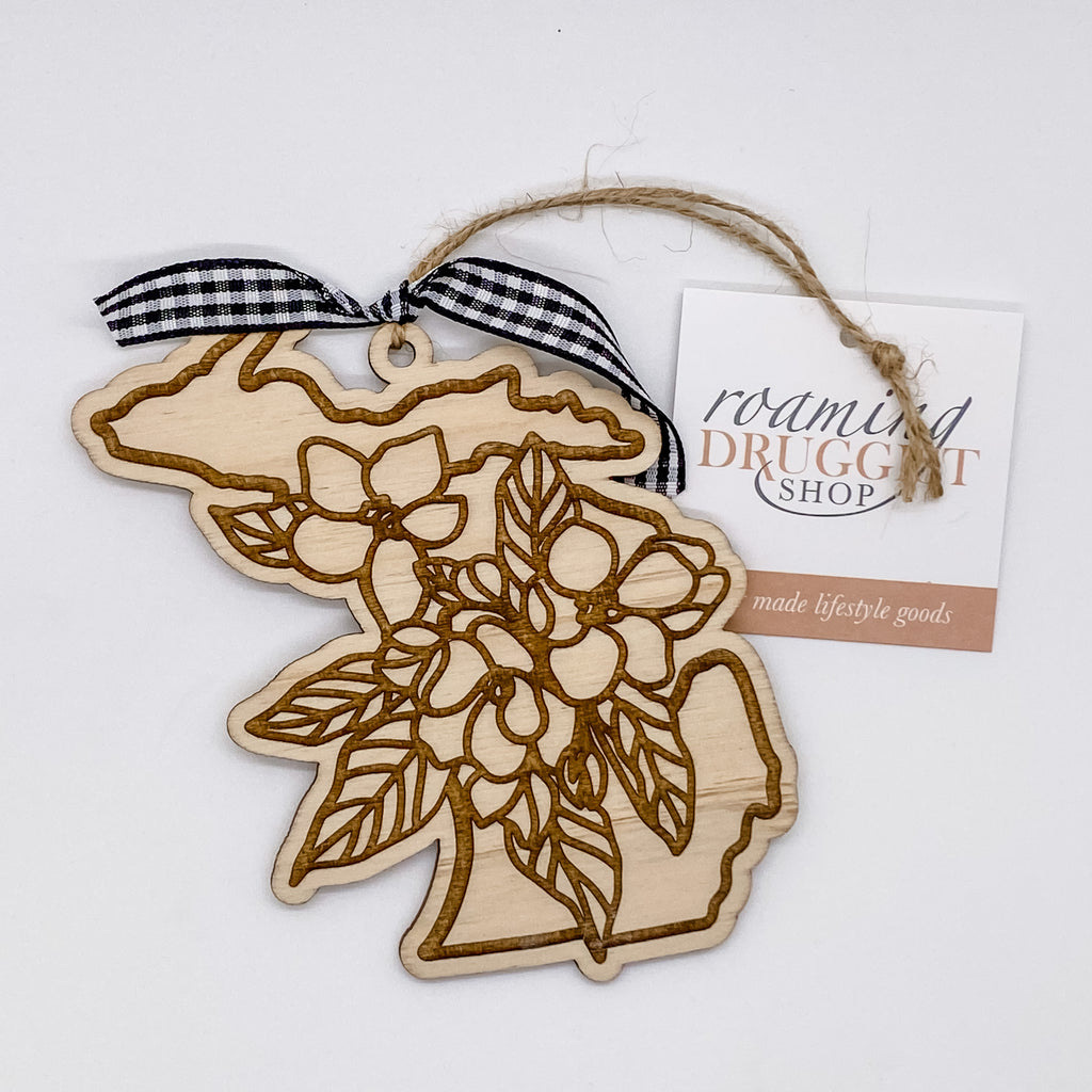 Michigan Apple Blossom Ornament