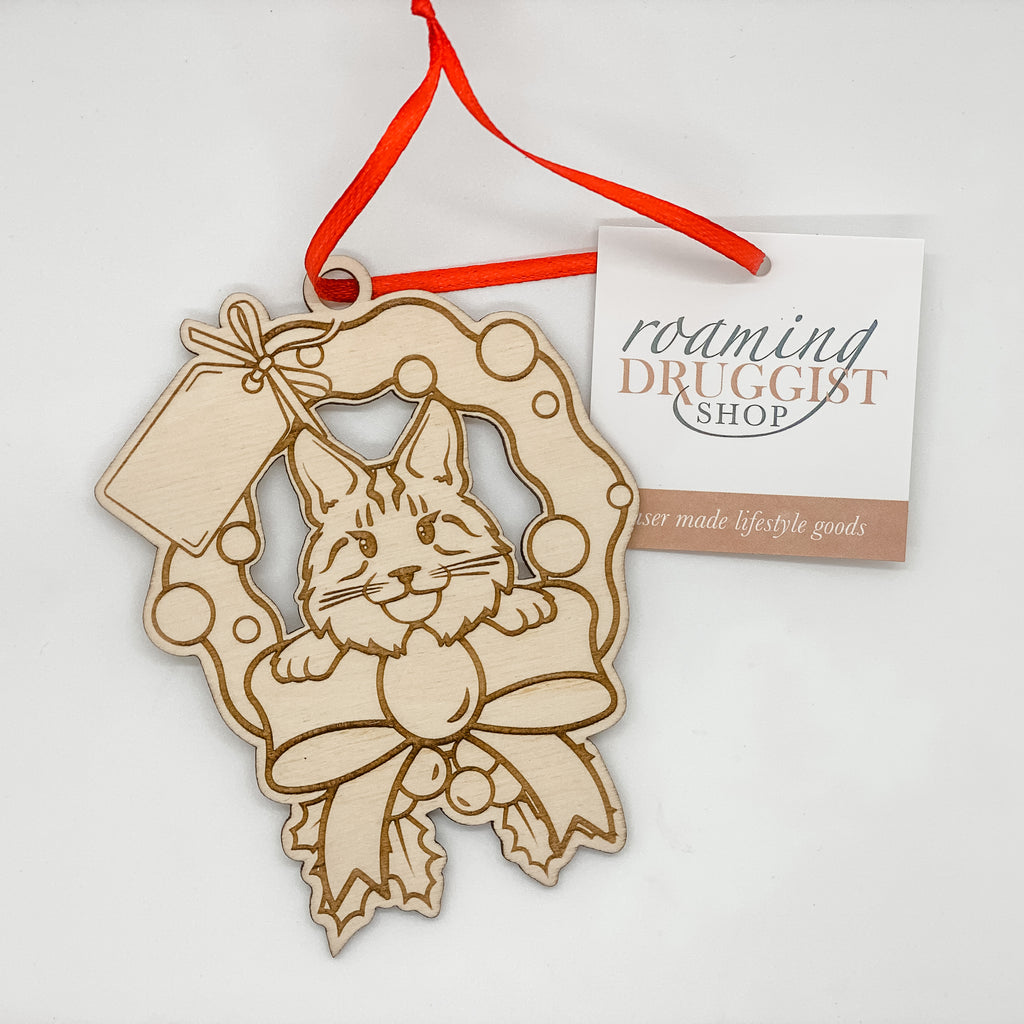 Maine Coone Cat Ornament