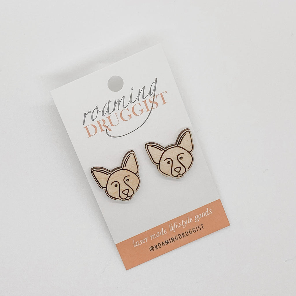 Border Collie Stud Earrings