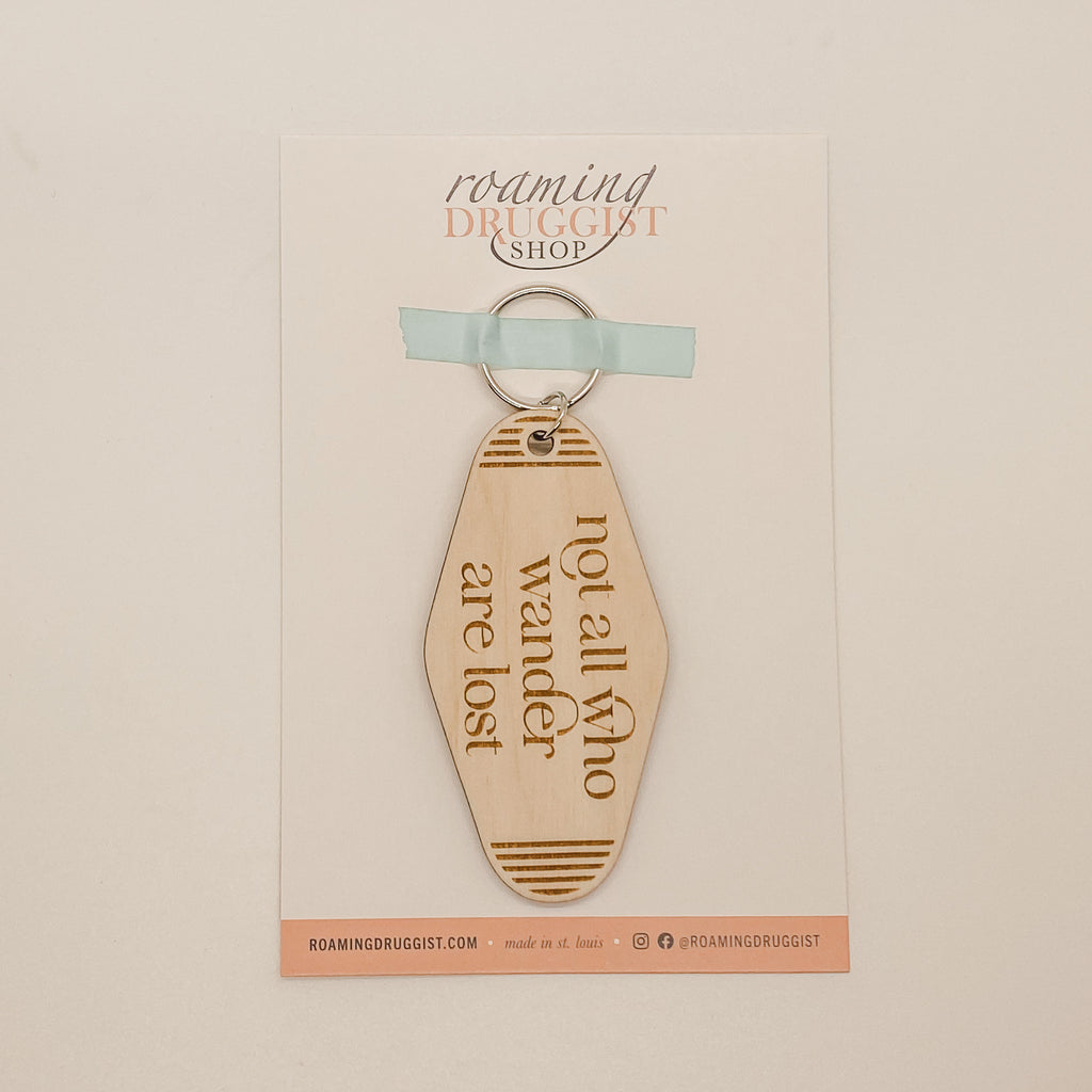Not All Who Wander Are Lost Retro Keychain
