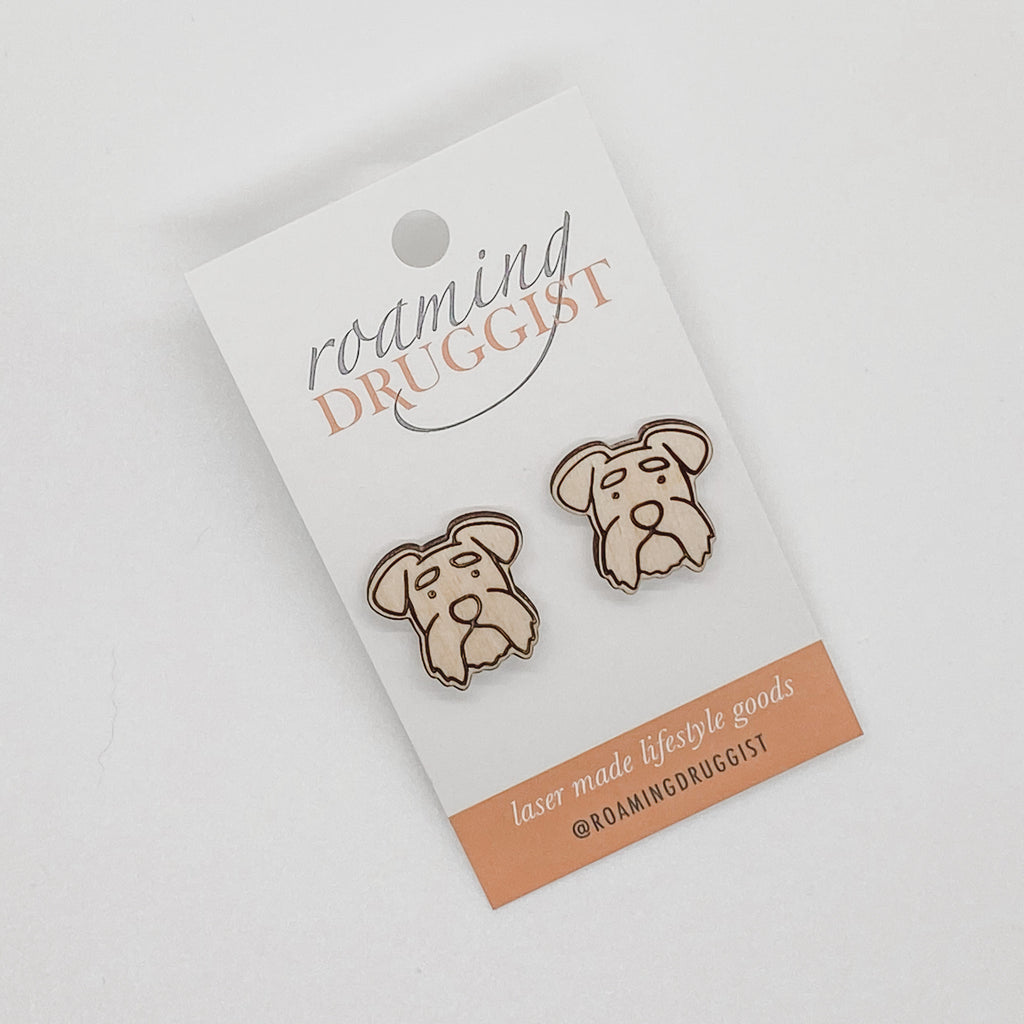 Schnauzer Stud Earrings